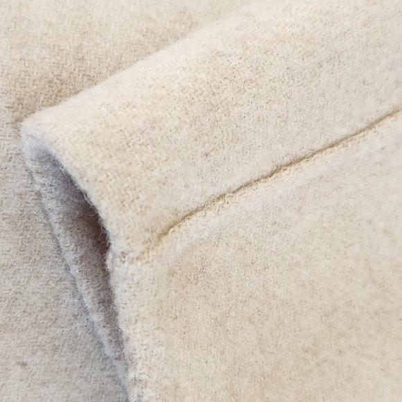 NWOT Theory 38% CASHMERE Coat Overlay DF Double Face Oatmeal Mélange - Picture 16 of 17